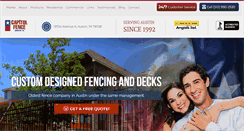 Desktop Screenshot of capitolfenceaustin.com